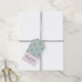 Cute Whimsical Rainbow Pattern Hartelijk dank Cadeaulabel (Met Touw)