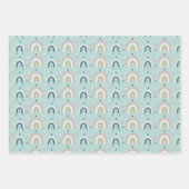 Cute Whimsical Rainbow Pattern Inpakpapier Vel (Voorkant)