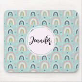 Cute Whimsical Rainbow Pattern Muismat (Voorkant)