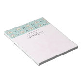 Cute Whimsical Rainbow Pattern Notitieblok (Schuin)