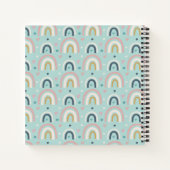 Cute Whimsical Rainbow Pattern Notitieboek (Achterkant)