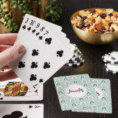 Cute Whimsical Rainbow Pattern Pokerkaarten (Insitu)