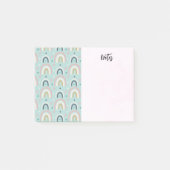 Cute Whimsical Rainbow Pattern Post-it® Notes (Voorkant)