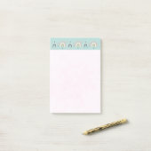 Cute Whimsical Rainbow Pattern Post-it® Notes (Op bureau)