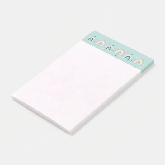 Cute Whimsical Rainbow Pattern Post-it® Notes (Schuin)