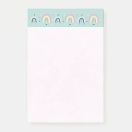 Cute Whimsical Rainbow Pattern Post-it® Notes