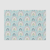 Cute Whimsical Rainbow Pattern Tissuepapier (Voorkant)