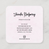 Cute Whimsical Rainbow Pattern Vierkante Visitekaartje (Achterkant)