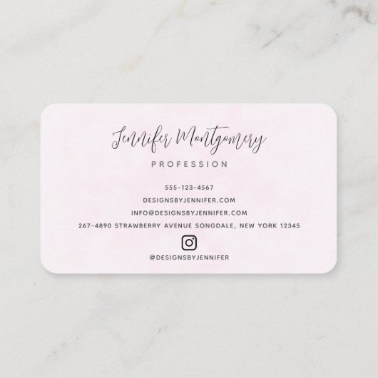 Cute Whimsical Rainbow Pattern Visitekaartje (Achterkant)