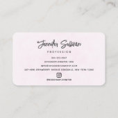 Cute Whimsical Rainbow Pattern Visitekaartje (Achterkant)