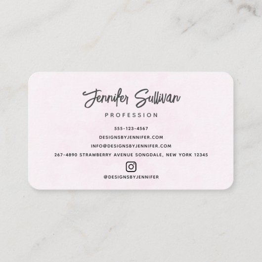 Cute Whimsical Rainbow Pattern Visitekaartje (Achterkant)