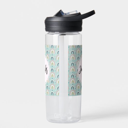 Cute Whimsical Rainbow Pattern Waterfles (Links)