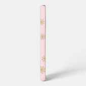 Cute Whimsical Retro Pink Santa Christmas Pattern Samsung Galaxy Hoesje (Linkerkant)