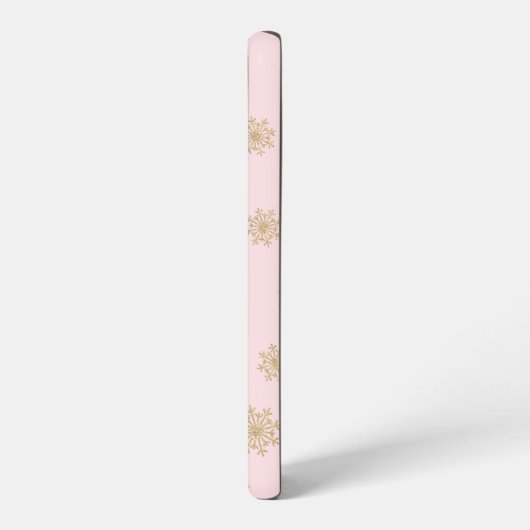 Cute Whimsical Retro Pink Santa Christmas Pattern Samsung Galaxy Hoesje (Linkerkant)