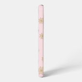 Cute Whimsical Retro Pink Santa Christmas Pattern Samsung Galaxy Hoesje (Linkerkant)