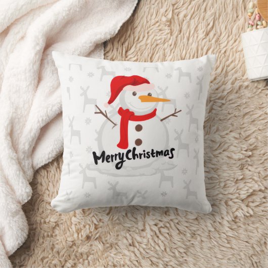 Cute Whimsical Santa Christmas family cushion Kussen (Deken)