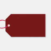 Cute Whimsical Santa & Holly Berries Kerstfeest Jo Cadeaulabel (Achterkant Horizontaal)