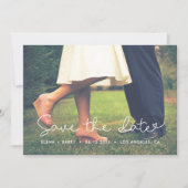 Cute Whimsical Save The Date Fotokaart (Voorkant)