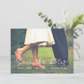 Cute Whimsical Save The Date Fotokaart (Staand voorkant)