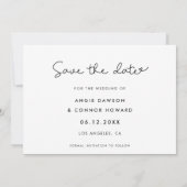 Cute Whimsical Save The Date Fotokaart (Achterkant)
