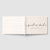 Cute whimsical script Baby shower Gastenboek (Volledig)