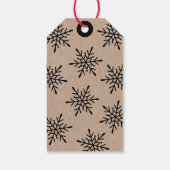 Cute Whimsical Snowman Cadeaulabel (Achterkant)