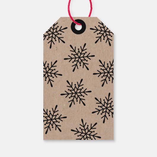 Cute Whimsical Snowman Cadeaulabel (Achterkant)