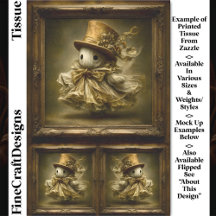 Cute Whimsical Spook Vintage Lijst DU3L Decoupage