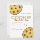 Cute Whimsical Striped Chocolate Chip Cookie Kitc Kaart (Voorkant)