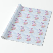 *~* Cute Whimsical Sweet Dragons Dinosaur Cadeaupapier (Uitgerold)