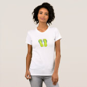Cute Whimsical Teenslippers T-Shirt (Voorkant volledig)