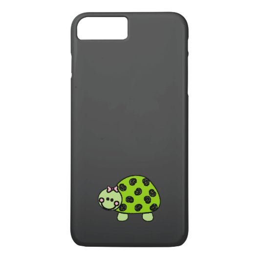 Cute Whimsical Turtle Lady Case-Mate iPhone Case (Achterkant)