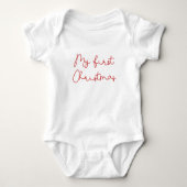 Cute whimsical voor mijn eerste kerst romper (Voorkant)