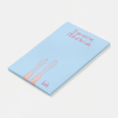 Cute Whimsical Water Ocean Girly Pink Toes Post-it® Notes (Schuin)