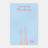 Cute Whimsical Water Ocean Girly Pink Toes Post-it® Notes (Voorkant)