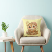 Cute Whimsical Watercolor Animal Kussen (Stoel)