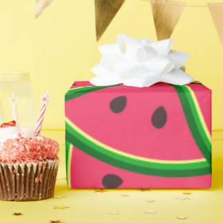 Cute Whimsical Watermelon Slices Pattern  Cadeaupapier