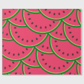 Cute Whimsical Watermelon Slices Pattern  Cadeaupapier (Vlak)