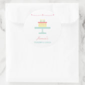 Cute Whimsical Wedding Cake Business Sticker ETIBE (Tas)