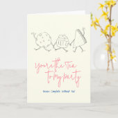 Cute & Whimsical Wenskaart voor Iemand Speciaal Kaart (Gele Bloem)