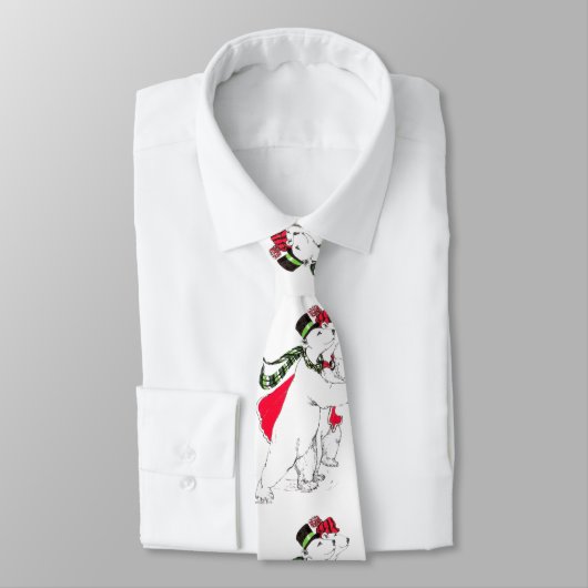 Cute & Whimsical Wildlife Kerstfeestdag Stropdas (Gebonden)