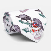 Cute & Whimsical Wildlife Kerstfeestdag Stropdas (Opgerold)