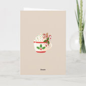 Cute Whimsical Winter Town Merry Christmas Card Kaart (Achterkant)