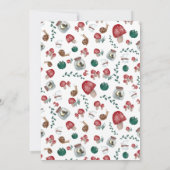 Cute whimsical woodland fairy paddenstoel baby sho kaart (Achterkant)