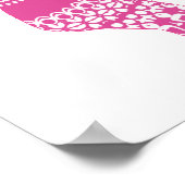 Cute Whimsy Kinder Pink Princess Elephant Poster (Hoek)