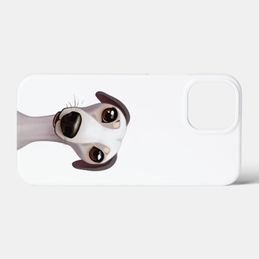 Cute Whippet - Een Cartoon Style Artwork Case-Mate iPhone Case (Achterkant (horizontaal))
