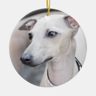 Cute Whippet Keramisch Ornament