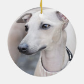 Cute Whippet Keramisch Ornament (Achterkant)