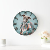 Cute Whippet Puppy Grote Klok (Huis)