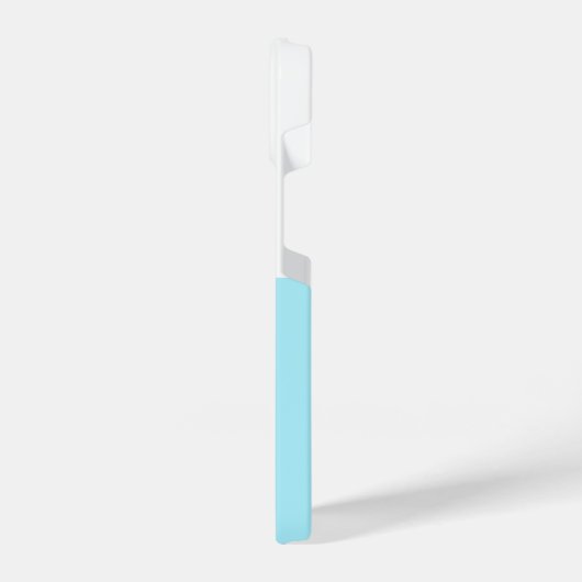 Cute White and Blue Custom Initial Black Whale iPhone Hoesje (Linkerkant)